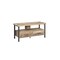 Saltoro Sherpi 48 Inch Wooden TV Console with 2 Storage Drawers and Open Shelf, Brown-
